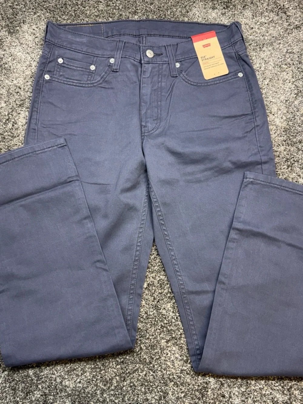 Levi's Men's 514 Straight Jeans in Deep Blue. Stretch